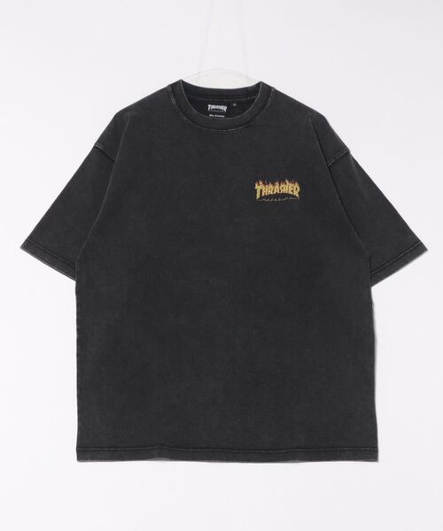 THRASHER グレー Tシャツ バックプリント FREAK'S STORE tシャツ 限定展開 THRASHER×FREAK'S STORE