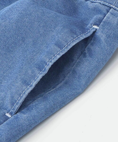SLAP SLIP(スラップスリップ)の「フリル肩ひもビスチェ+サイドプリントデニムパンツ2点セット(80~130cm)(セットアップ・キッズ・ブルー/ネイビー・130cm/100cm/120cm/110cm/80cm/90cm)」の16枚目の写真