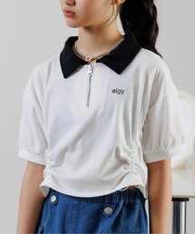 algy | フロントジップシャーリング半袖T(Tシャツ/カットソー)