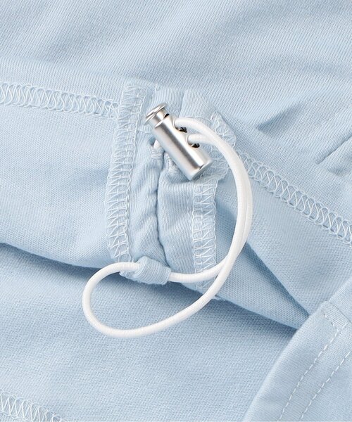 algy（アルジー）の「フロントジップシャーリング半袖T（Tシャツ/カットソー・キッズ・ブラック/サックスブルー/オフホワイト・X-SMALL/XX-SMALL/SMALL/MEDIUM）」の7枚目の写真