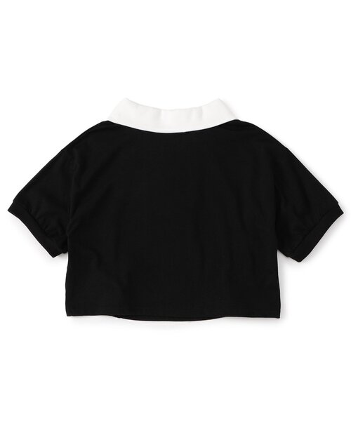 algy（アルジー）の「フロントジップシャーリング半袖T（Tシャツ/カットソー・キッズ・ブラック/サックスブルー/オフホワイト・X-SMALL/XX-SMALL/SMALL/MEDIUM）」の8枚目の写真