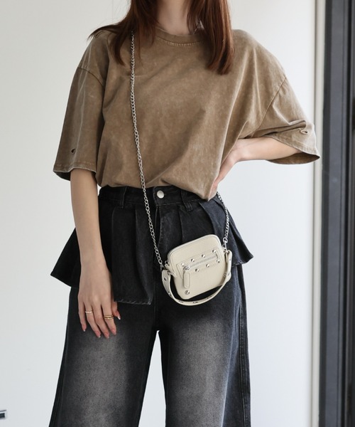 CREARE -LINO-（クレアーレリノ）の「〈ユニセックス商品〉ヴィンテージライクダメージTシャツ（Tシャツ/カットソー・レディース・ベージュ/グレー/ブラック・M）」の20枚目の写真