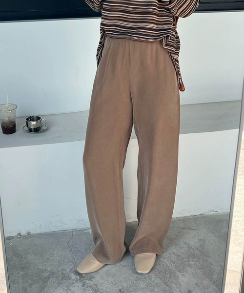 DECADE CLASSIC（ディケイド クラシック）の「【DECADE CLASSIC】リヨセルワイドパンツ（チノパンツ・レディース・ダークグレー/ブラウン/ブラック・MEDIUM/LARGE）」の7枚目の写真