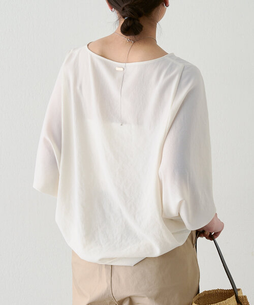 GALLARDAGALANTE(ガリャルダガランテ)の「ドルマンジャージープルオーバー(シャツ/ブラウス・レディース・イエロー/ブラック/ホワイト/ライトグレー・FREE)」の8枚目の写真