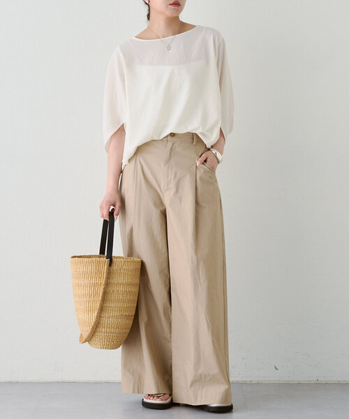 GALLARDAGALANTE(ガリャルダガランテ)の「ドルマンジャージープルオーバー(シャツ/ブラウス・レディース・イエロー/ブラック/ホワイト/ライトグレー・FREE)」の9枚目の写真