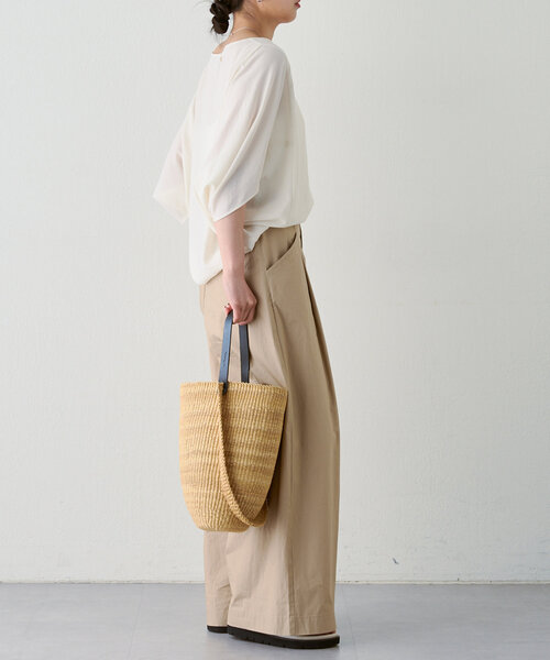 GALLARDAGALANTE(ガリャルダガランテ)の「ドルマンジャージープルオーバー(シャツ/ブラウス・レディース・イエロー/ブラック/ホワイト/ライトグレー・FREE)」の10枚目の写真