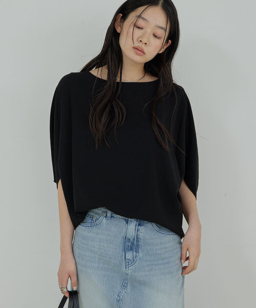 GALLARDAGALANTE(ガリャルダガランテ)の「ドルマンジャージープルオーバー(シャツ/ブラウス・レディース・イエロー/ブラック/ホワイト/ライトグレー・FREE)」の19枚目の写真