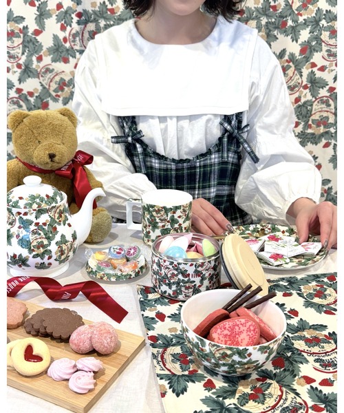 PINK HOUSE ピンクハウス 花束柄シャツ うさぎ くま お菓子 PINK HOUSE ピンクハウス 花束柄シャツ うさぎ くま お菓子