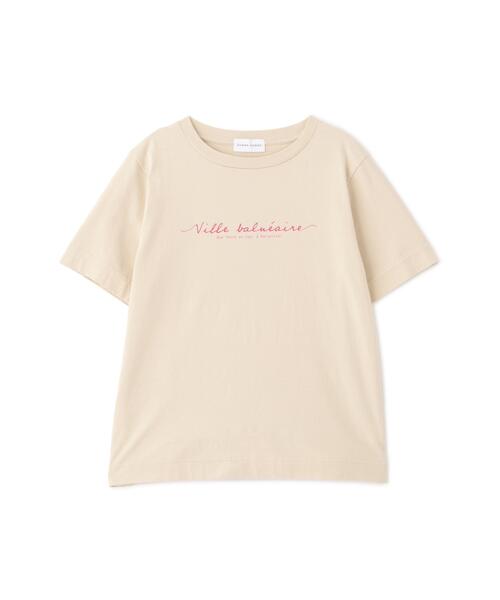 human woman(ヒューマンウーマン)の「◆天竺ロゴTシャツ(Tシャツ/カットソー・レディース・ホワイト/ライトグリーン/ベージュ・MEDIUM)」の16枚目の写真