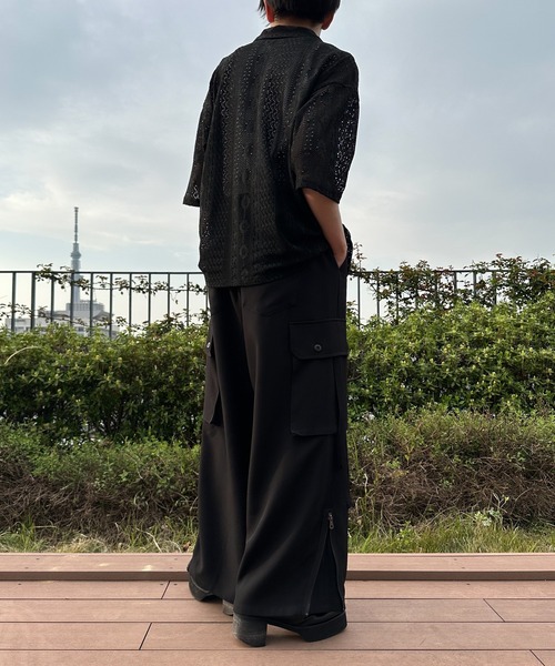 ANEDIST（アンディスト）の「レースオープンカラーシャツ（シャツ/ブラウス・メンズ・ブラック/ブラウン/ホワイト・L/M）」の21枚目の写真