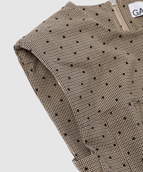 GANNI(ガニー)の「Flock Check Suiting Corset Mini Dress(ドレス・レディース・その他・36)」の4枚目の写真