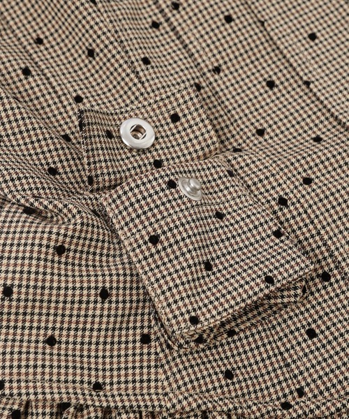 GANNI(ガニー)の「Flock Check Suiting Corset Mini Dress(ドレス・レディース・その他・36)」の5枚目の写真