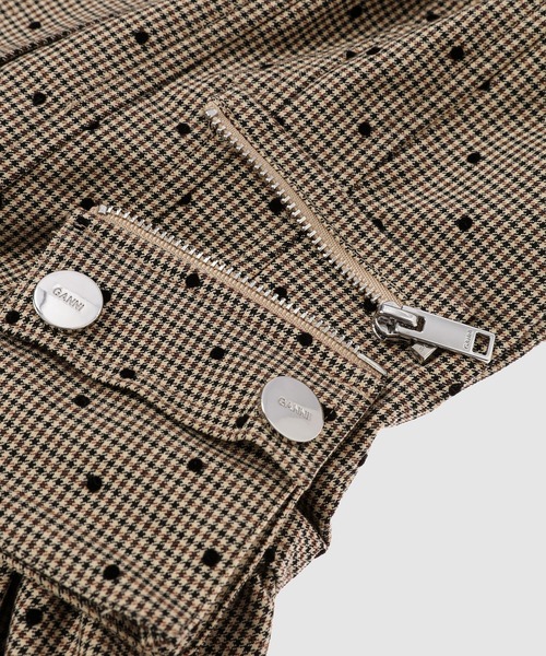 GANNI(ガニー)の「Flock Check Suiting Corset Mini Dress(ドレス・レディース・その他・36)」の7枚目の写真