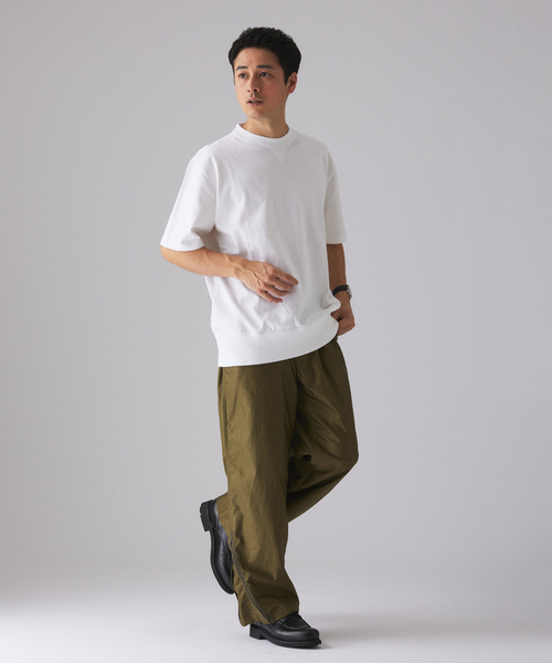 LOOPWHEELER(ループウィラー)の「LOOPWHEELER for LOWERCASE ツリテンジク スウェット型 ワイドTシャツ(Tシャツ/カットソー・メンズ・チャコールグレー/ブラック/ホワイト・SMALL/MEDIUM/LARGE/X-LARGE)」の9枚目の写真