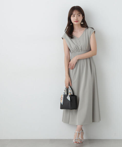 PROPORTION BODY DRESSING（プロポーションボディドレッシング）の「ウエストシャーリングＶネックワンピース / 1215140508（ワンピース・レディース・ブラック系その他/カーキ/ブラック・SMALL/MEDIUM/P/S）」の19枚目の写真