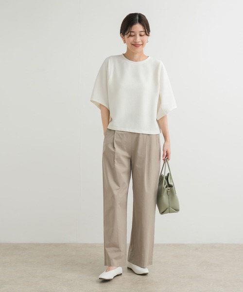URBAN RESEARCH DOORS（アーバンリサーチドアーズ）の「袖ボリュームクロップドプルオーバー（Tシャツ/カットソー・レディース・オフホワイト/ネイビー/ベージュ系その他・MEDIUM）」の12枚目の写真