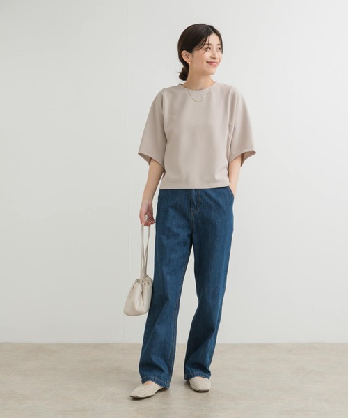 URBAN RESEARCH DOORS（アーバンリサーチドアーズ）の「袖ボリュームクロップドプルオーバー（Tシャツ/カットソー・レディース・オフホワイト/ネイビー/ベージュ系その他・MEDIUM）」の21枚目の写真