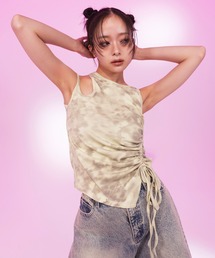 SPIRALGIRL | サイドギャザーアメスリトップス(タンクトップ)