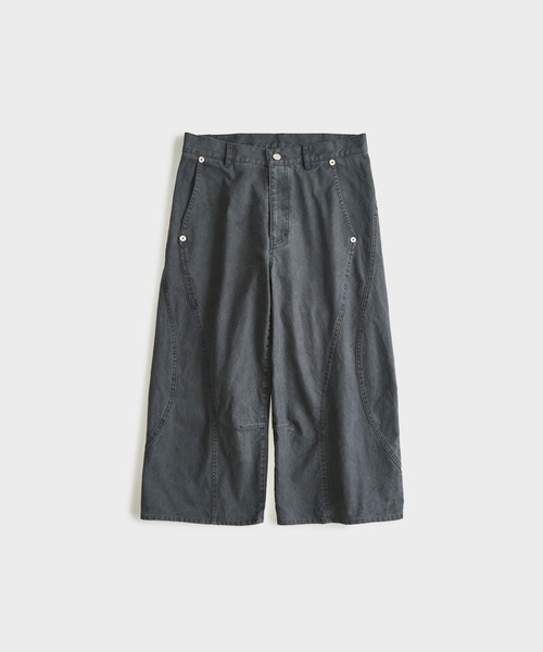 CONZ（コンズ）の「パネルカプリカットパンツ（デニムパンツ・メンズ・ブラック/ベージュ/ダークグレー・1/3/2）」の3枚目の写真