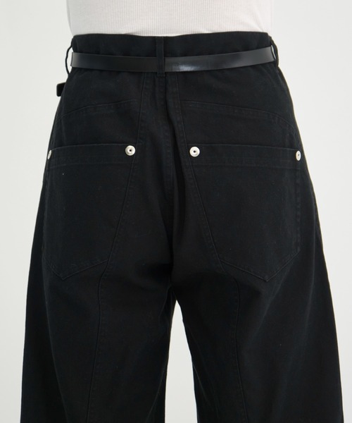 CONZ（コンズ）の「パネルカプリカットパンツ（デニムパンツ・メンズ・ブラック/ベージュ/ダークグレー・1/3/2）」の12枚目の写真