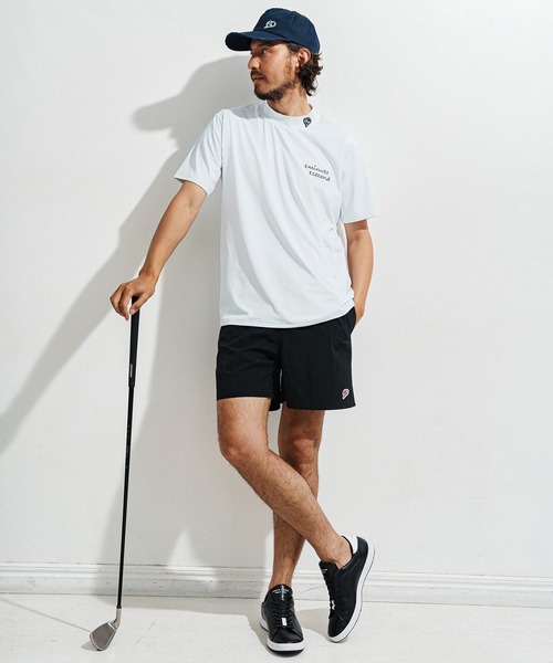 1minute 1second(ワンミニットワンセカンド)の「mt9675-1 Pocket embroidery mock neck T (cool fabric) モックネックTシャツ(Tシャツ/カットソー・メンズ・カーキ系/ブラック×ホワイト/ホワイト×ブラック・S/M/L/XL)」の10枚目の写真