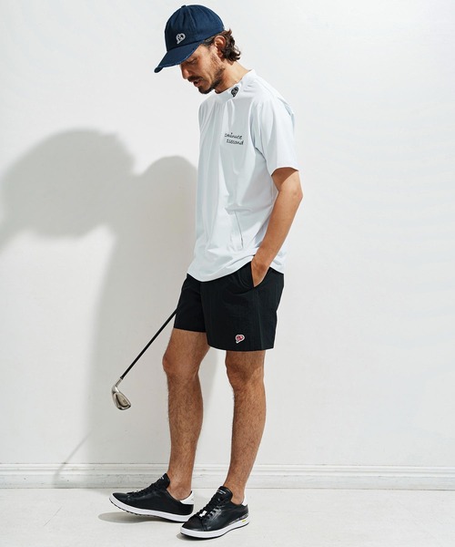 1minute 1second(ワンミニットワンセカンド)の「mt9675-1 Pocket embroidery mock neck T (cool fabric) モックネックTシャツ(Tシャツ/カットソー・メンズ・カーキ系/ブラック×ホワイト/ホワイト×ブラック・S/M/L/XL)」の11枚目の写真