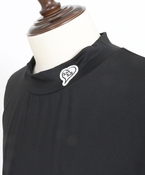 1minute 1second(ワンミニットワンセカンド)の「mt9675-1 Pocket embroidery mock neck T (cool fabric) モックネックTシャツ(Tシャツ/カットソー・メンズ・カーキ系/ブラック×ホワイト/ホワイト×ブラック・S/M/L/XL)」の17枚目の写真