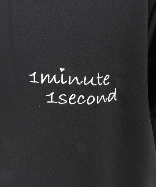 1minute 1second(ワンミニットワンセカンド)の「mt9675-1 Pocket embroidery mock neck T (cool fabric) モックネックTシャツ(Tシャツ/カットソー・メンズ・カーキ系/ブラック×ホワイト/ホワイト×ブラック・S/M/L/XL)」の21枚目の写真