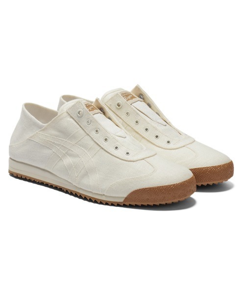 Onitsuka Tiger(オニツカタイガー)の「MEXICO 66 SD PARATY / メキシコ 66 エスディー パラティー(スリッポン・レディース・ベージュ系その他/アイボリー/ダークブラウン・29/28.5/25.5/26.5/27.5/22.5/24.5/23.5/23/24/25/26/27/28)」の4枚目の写真