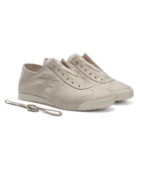 Onitsuka Tiger(オニツカタイガー)の「MEXICO 66 SD PARATY / メキシコ 66 エスディー パラティー(スリッポン・レディース・ベージュ系その他/アイボリー/ダークブラウン・29/28.5/25.5/26.5/27.5/22.5/24.5/23.5/23/24/25/26/27/28)」の15枚目の写真