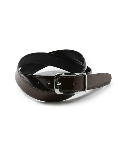 MEN'S BIGI(メンズビギ)の「アドバンレザーリバーシブルドレスベルト(ベルト・メンズ・ネイビー/バーガンディー/キャメル・FREE)」の3枚目の写真