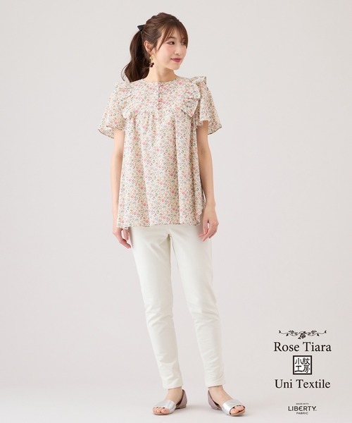 Rose Tiara(ローズティアラ)の「Rose Tiara with LIBERTY / フリルブラウス(シャツ/ブラウス・レディース・レッド/ブルー・46/38/42)」の18枚目の写真