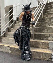 UNIZ（ユニズ）の「【UNIZ】Demon Venom Cap / 【ユニズ】ツノ付きデニムキャップ（キャップ）」