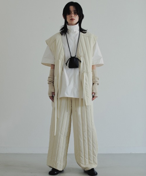 anuke（アンヌーク）の「Leather Mini Pochette（ハンドバッグ・レディース・ブラック/ライトグレー・FREE）」の3枚目の写真