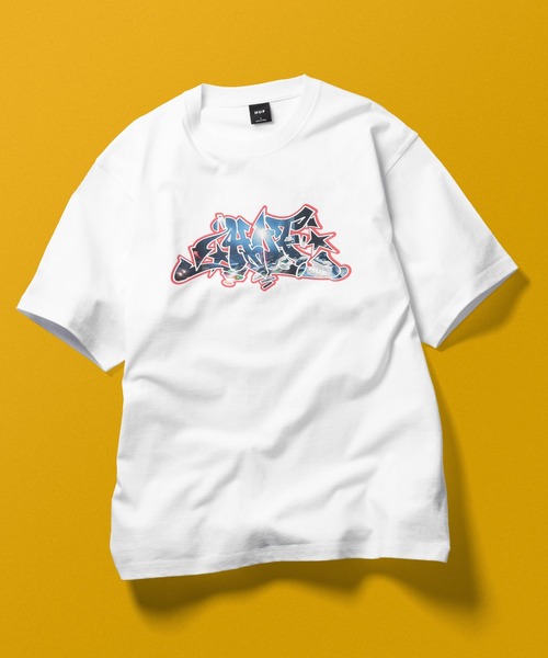 HUF(ハフ)の「MOTION TEE(Tシャツ/カットソー・メンズ・ホワイト/ブルー系その他・S/M/L/XL/XXL)」の2枚目の写真