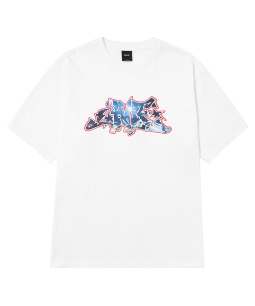 HUF(ハフ)の「MOTION TEE(Tシャツ/カットソー・メンズ・ホワイト/ブルー系その他・S/M/L/XL/XXL)」の3枚目の写真