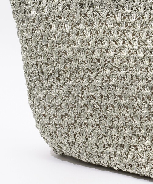 TOMORROWLAND （トゥモローランド）の「TOMORROWLAND LUREX TOTE バッグ（トートバッグ・レディース・シルバー・FREE）」の4枚目の写真