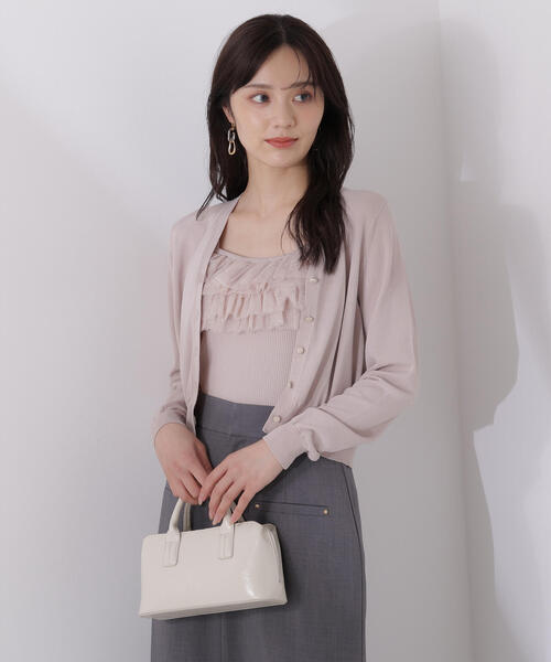 PROPORTION BODY DRESSING(プロポーションボディドレッシング)の「チュール付きニットアンサンブル / 1215170904(ニット/セーター・レディース・ブラウン系その他/ブルー/ピンク・FREE)」の15枚目の写真