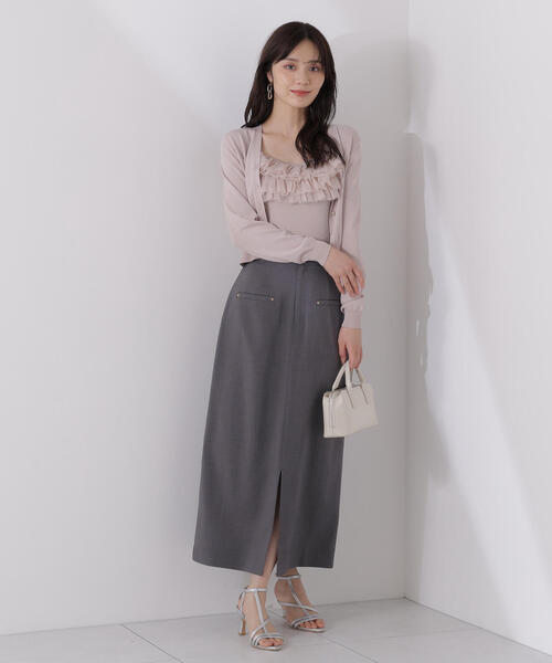 PROPORTION BODY DRESSING(プロポーションボディドレッシング)の「チュール付きニットアンサンブル / 1215170904(ニット/セーター・レディース・ブラウン系その他/ブルー/ピンク・FREE)」の16枚目の写真