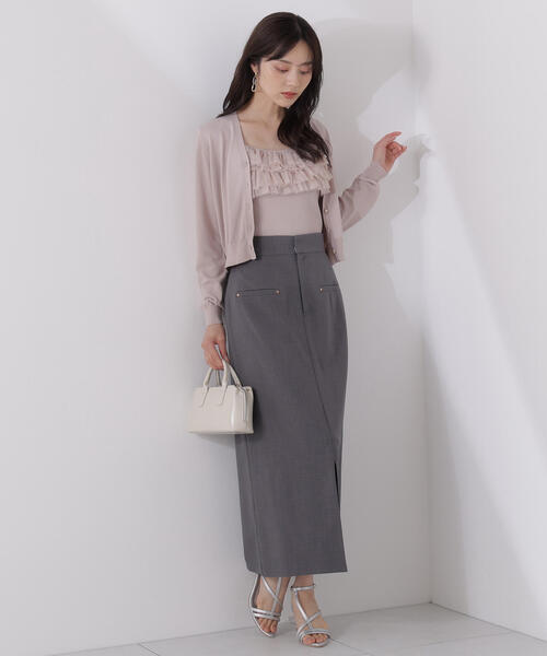 PROPORTION BODY DRESSING(プロポーションボディドレッシング)の「チュール付きニットアンサンブル / 1215170904(ニット/セーター・レディース・ブラウン系その他/ブルー/ピンク・FREE)」の17枚目の写真
