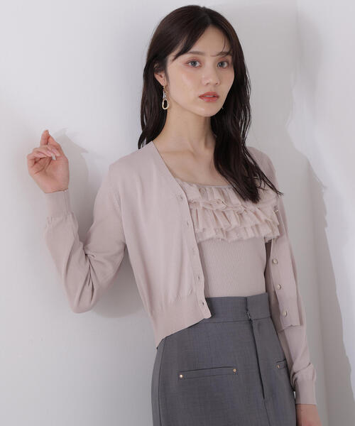PROPORTION BODY DRESSING(プロポーションボディドレッシング)の「チュール付きニットアンサンブル / 1215170904(ニット/セーター・レディース・ブラウン系その他/ブルー/ピンク・FREE)」の19枚目の写真