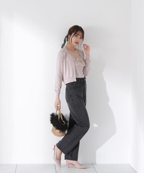 PROPORTION BODY DRESSING(プロポーションボディドレッシング)の「チュール付きニットアンサンブル / 1215170904(ニット/セーター・レディース・ブラウン系その他/ブルー/ピンク・FREE)」の22枚目の写真