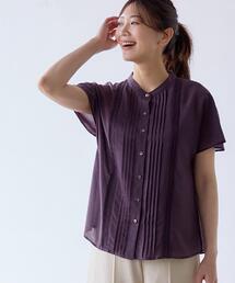 【新品未使用】ワールドReFREcT　ブラウス　ボルドー　秋色　ピンタック ボルドー」に該当するレディースのシャツ/ブラウスファッション通販