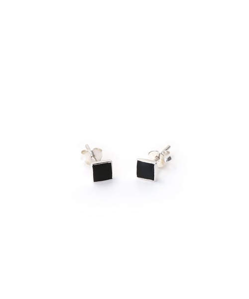 colleca la（コレカラ）の「[silver925]ミニスタッドピアス オニキス〈金属アレルギー対応〉（ピアス（両耳用）・レディース・シルバー系1/シルバー系2・FREE）」の7枚目の写真