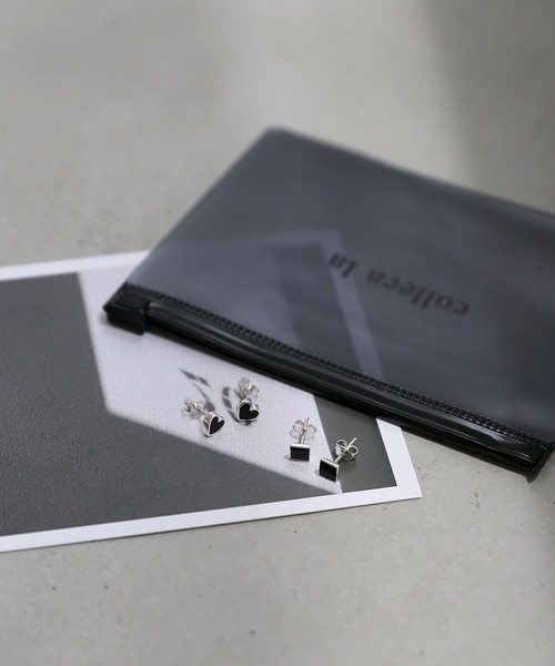 colleca la（コレカラ）の「[silver925]ミニスタッドピアス オニキス〈金属アレルギー対応〉（ピアス（両耳用）・レディース・シルバー系1/シルバー系2・FREE）」の12枚目の写真