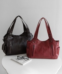 Y2K レトロ ダブル ファスナー ショルダーバッグ 2WAY