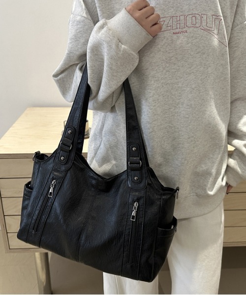 FREE STYLISTS(フリー スタイリスト)の「Y2K レトロ ダブル ファスナー ショルダーバッグ 2WAY(ショルダーバッグ・レディース・ブラウン/レッド/ブラック・FREE)」の15枚目の写真
