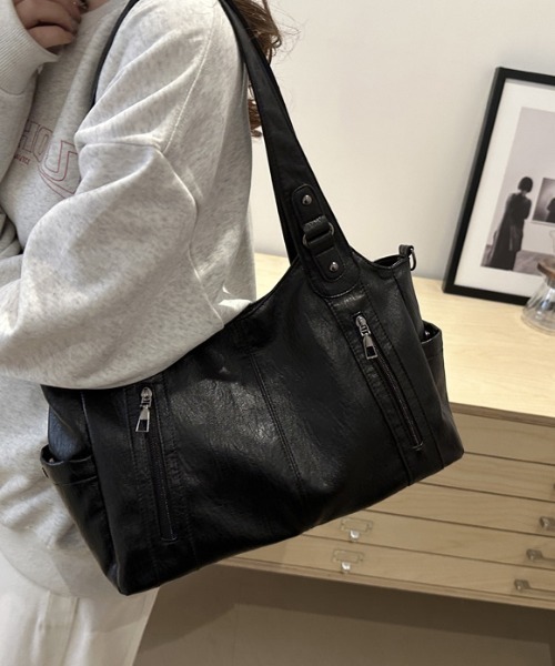 FREE STYLISTS(フリー スタイリスト)の「Y2K レトロ ダブル ファスナー ショルダーバッグ 2WAY(ショルダーバッグ・レディース・ブラウン/レッド/ブラック・FREE)」の16枚目の写真