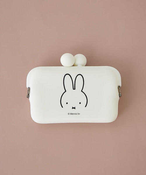 BIRTHDAY BAR（バースデイバー）の「【MIFFY　ミッフィー】DO-MO ディック・ブルーナ  がま口カードケース（ポーチ・レディース・ホワイト/ブラウン/ブラック・0）」の5枚目の写真