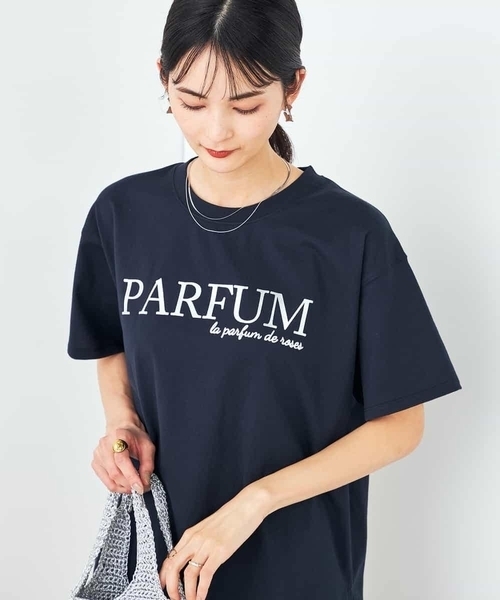 a.v.v(アーヴェヴェ)の「【コットン100%】大人のロゴTシャツ(Tシャツ/カットソー・レディース・ホワイト/ネイビー/オレンジ/チャコールグレー・38/36/40/42/34)」の12枚目の写真